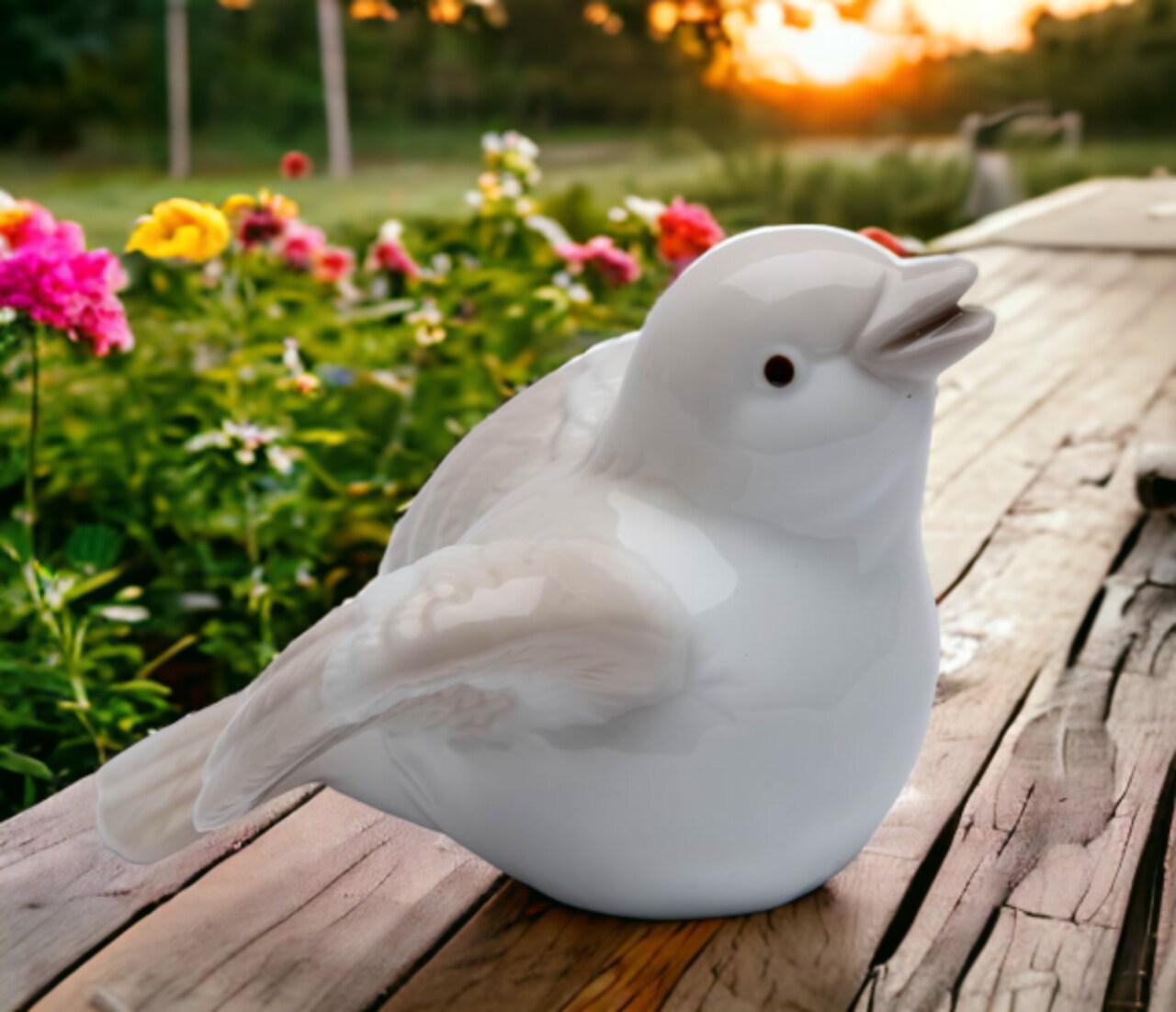 Ceramic Brown Bird Figurine, Home Décor, Gift for Her, Gift for Mom, Kitchen Décor, Birdwatcher Gift, Vintage Decor